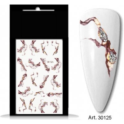 BIO nails vodolepka 30125 mramor se stříbrným glitrem – Hledejceny.cz