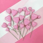 Dortisimo Zápich do dortu Srdíčka růžová různé velikosti (20 ks) – Zboží Dáma