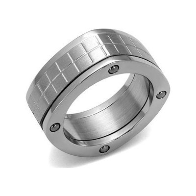 Šperky4U Pánský ocelový Prsten OPR1595-68