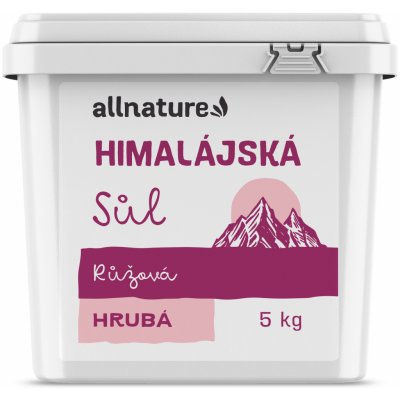 Allnature himalájská sůl růžová hrubá 5 kg – Zbozi.Blesk.cz