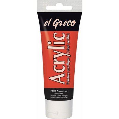 El Greco akrylová barva rumělková červená 75 ml – Hledejceny.cz