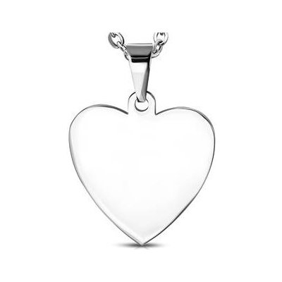 Šperky4U Ocelový přívěšek srdce DR1001 L – Zboží Mobilmania