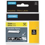 DYMO nylonová flexibilní páska RHINO D1 19 mm x 3,5 m, černá na žluté, S0718090