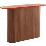 Jotex Livi toaletní stolek 120 x 35 cm s ořechovou podnoží oranžový – Sleviste.cz