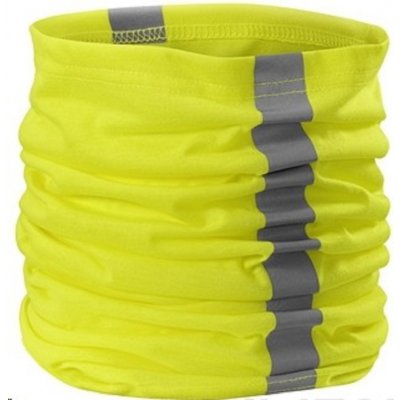 šátek multifunkční Twister žlutá oranžová výstražný s reflexními pásky – Zboží Mobilmania