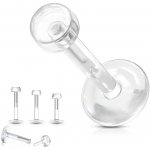 Šperky4U piercing dobrady labreta BioFlex LB0038-1208 – Zboží Dáma