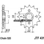 JT Sprockets JTF 435-15 – Zbozi.Blesk.cz