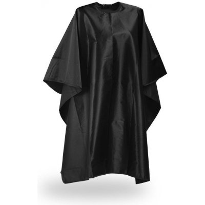 Wako Black Satin Cape Saténová voděodolná pláštěnka na stříhání vlasů