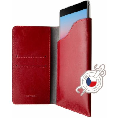 FIXED Kožené pouzdro Pocket Book pro Apple iPhone X/XS, červené - červená FIXPOB-230-RD – Hledejceny.cz