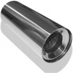 FOX Nerezová koncovka výfuku s volitelným rozmerom / Typ 12 / na prišrubovanie / okruhlá / zafalcovaná / rovná / v priemere 100 mm / Dĺžka 170|-|500 mm – Zboží Mobilmania