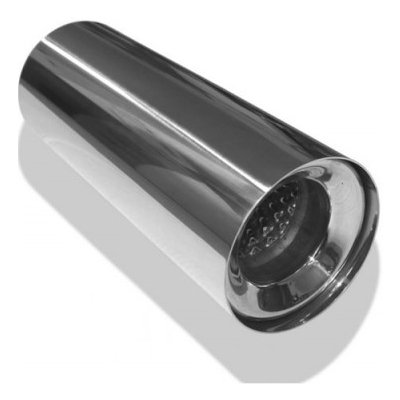 FOX Nerezová koncovka výfuku s volitelným rozmerom / Typ 12 / na prišrubovanie / okruhlá / zafalcovaná / rovná / v priemere 100 mm / Dĺžka 170|-|500 mm – Zboží Mobilmania