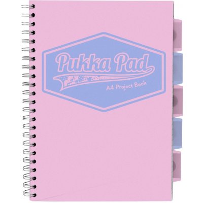 Pukka Pad projektový blok Pastel A4, papír 80g růžový 100 listů – Zboží Živě