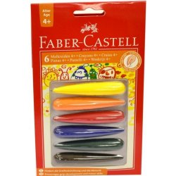 Faber Castell Plastové pastelky voskovky do dlaně 6ks