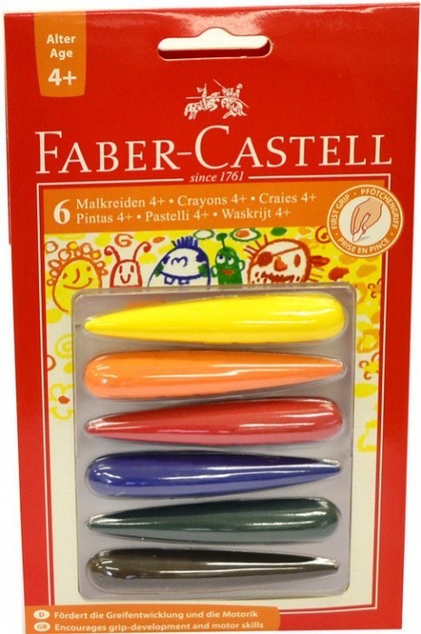 Faber Castell Plastové pastelky voskovky do dlaně 6ks od 128 Kč - Heureka.cz