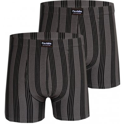 PeSaiL pánské bavlněné boxerky fusida A860 2 kusy Grey – Zboží Dáma