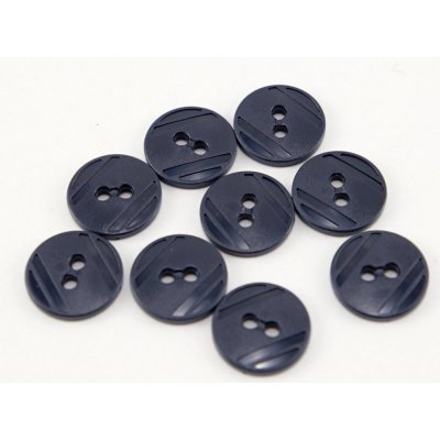 Dírkový knoflík - tmavě modrá - průměr 1,5 cm – Zboží Dáma
