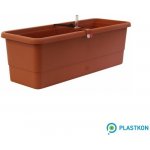 Plastkon samozavlažovací truhlík Gardenie Smart teracotový 100 x 22,5 x 19,5 – Sleviste.cz