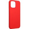 Pouzdro a kryt na mobilní telefon Apple Pouzdro Forcell Silicone Case iPhone 13 Pro Max červené without hole