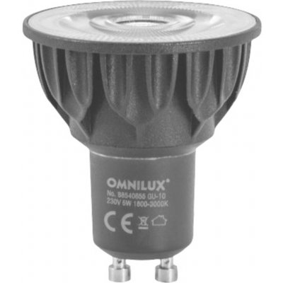 Omnilux GU10 230V COB 5W LED 1800-3000K, s tlumením teploty – Zboží Živě