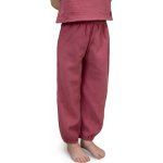 ESITO Dětské mušelínové kalhoty Luca Ruby red rubínová – Zboží Mobilmania