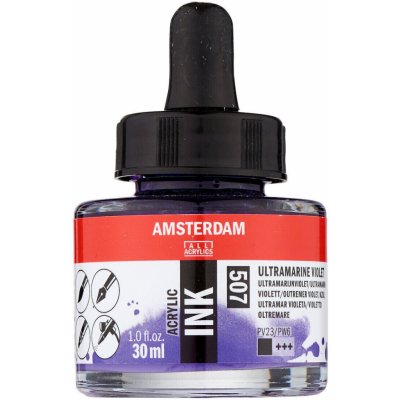 Amsterdam Acrylic Ink 507 Ultramarine Violet 30 ml – Hledejceny.cz