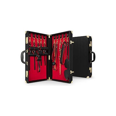 Bedroom Fantasies Bondage Suitcase PU Leather 11 kusů pokročilá bdsm sada – Sleviste.cz