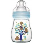 MAM láhev skleněná Feel Good modrá 170ml – Zboží Dáma