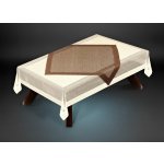 MyBestHome SET 2 kusy žakárových ubrusů HANUS krémová 160x120 cm + 80x80 cm – Hledejceny.cz