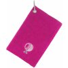 Golfové příslušenství a doplňky Surprize Law pink Golfový ručník na karabině