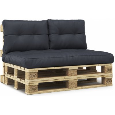 CountrySide Comfort antracit (1x polstr 120x80cm + 2x polštář 60x40 cm) – Zboží Dáma