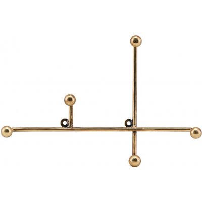 !!!House Doctor Mosazný nástěnný věšák Prea – Zboží Mobilmania