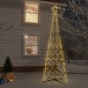 Vánoční stromek vidaXL LED vánoční stromek ve tvaru kužele teplá bílá 500 LED 100x300 cm