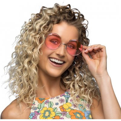 Boland Hippie brýle lenonky XL růžové 560524 – Zbozi.Blesk.cz
