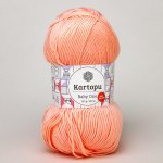 Pletací / háčkovací příze Kartopu BABY ONE K0253 světlá lososová, jednobarevná, antipillingová – Hledejceny.cz