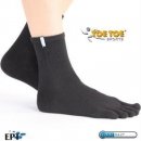 ToeToe RUNNERS běžecké kotníkové prstové ponožky černá
