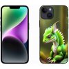 Pouzdro a kryt na mobilní telefon Apple mmCase na iPhone 14 zelený dráček