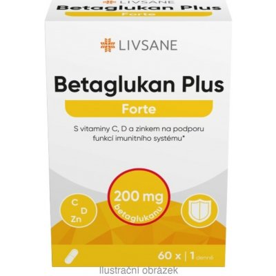 Livsane Betaglukan Plus 60 kapslí – Hledejceny.cz