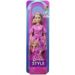 Mattel Barbie Modelka 249 s růžovým paisley vzorem JJN62 – Hledejceny.cz