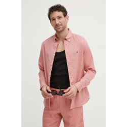Tommy Hilfiger bavlněné košile regular s límečkem button-down růžová