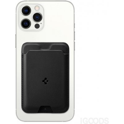 Pouzdro Peněženka Spigen Valentinus AMP02284 s podporou MagSafe černé – Zboží Živě