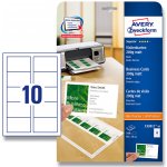 Avery Zweckform 85x54 mm, 200g, 10 listů, matné, bílé C32011-10 – Sleviste.cz