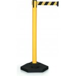 Zahrazovací sloupek se samonavíjecím pásem, žlutá/černá – Sleviste.cz
