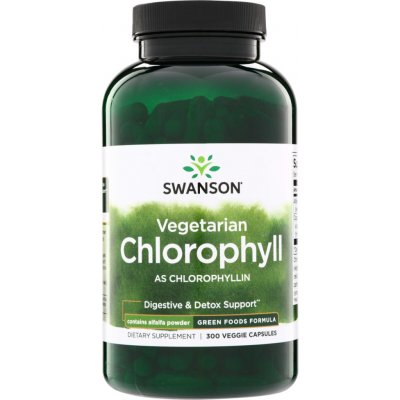 Swanson Chlorofyl 60 mg + Alfalfa 410 mg 300 kapslí – Hledejceny.cz