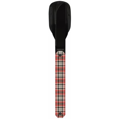 Akinod A01B00022 Magnetický příborový set 12h34 black mirror finish red tartan – Zboží Mobilmania