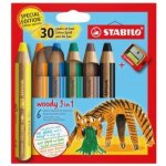 Stabilo Woody pastelky 3 v 1 Tiger 6 ks – Zboží Mobilmania