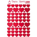 Arch Holografické dekorační samolepky srdíčka červená – Hledejceny.cz