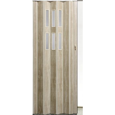 Garol Shrnovací dveře prosklené Dub sonoma 71 x 203 cm