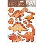 Samolepka na zeď plastická 41 x 28 cm dinosauři – Zboží Mobilmania