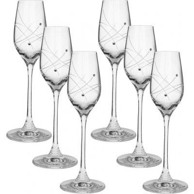 Swarovski sklenice na likér s krystaly celebration 6 x 95 ml