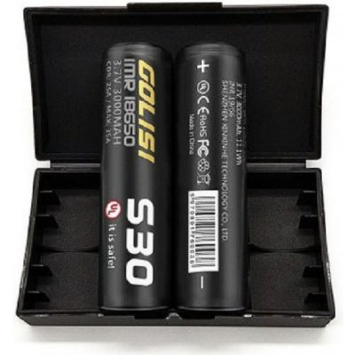 Golisi baterie S30 IMR 18650 35A 3000mAh 2ks + pouzdro – Zboží Mobilmania